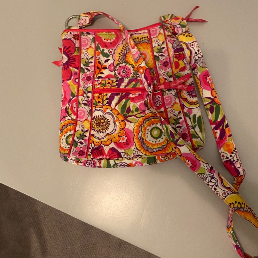 Floral Pink Crossbody Bag
